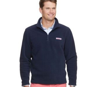 Vineyard Vines Men's Fleece 1/4-Zip in Navy